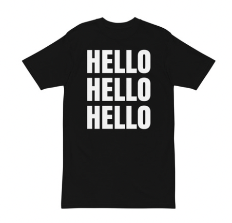 Hello T-Shirt Black